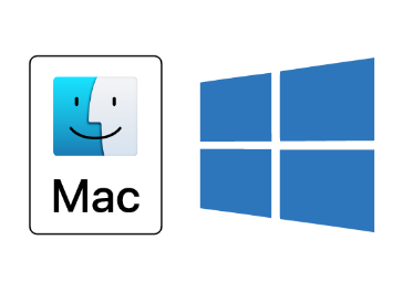 Mac and Windows logos, LaCie 5TB Mobile Drive